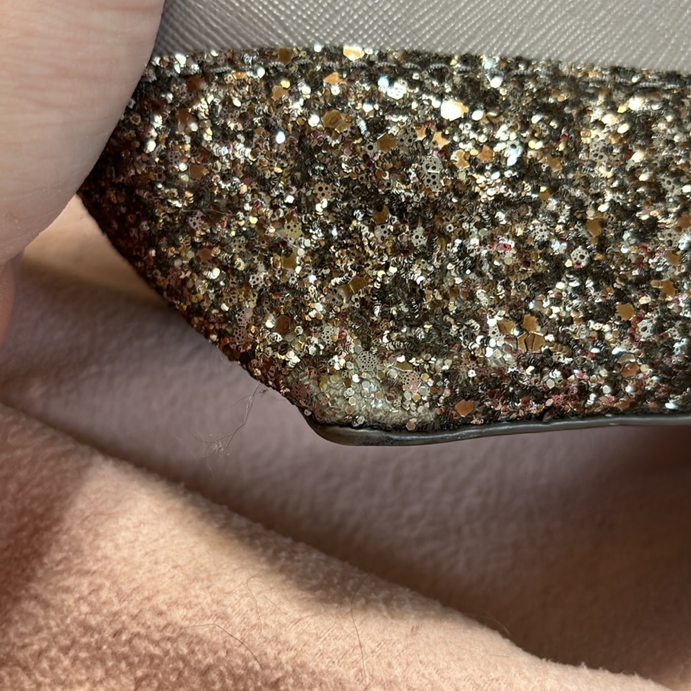 Kate Spade Ina Greta Court Cityscape Satchel Crossbody in Grey/ Glitter - Picture 8 of 11